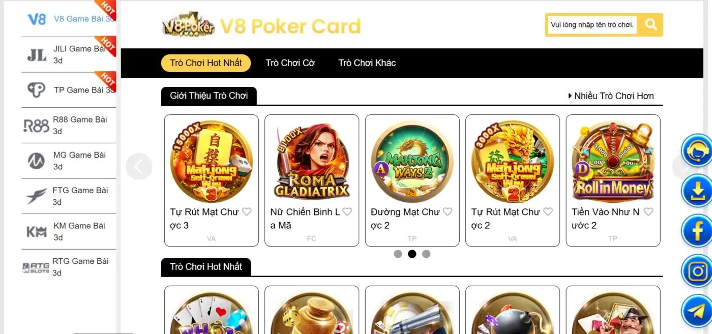 Các đối tác game bài Vin777